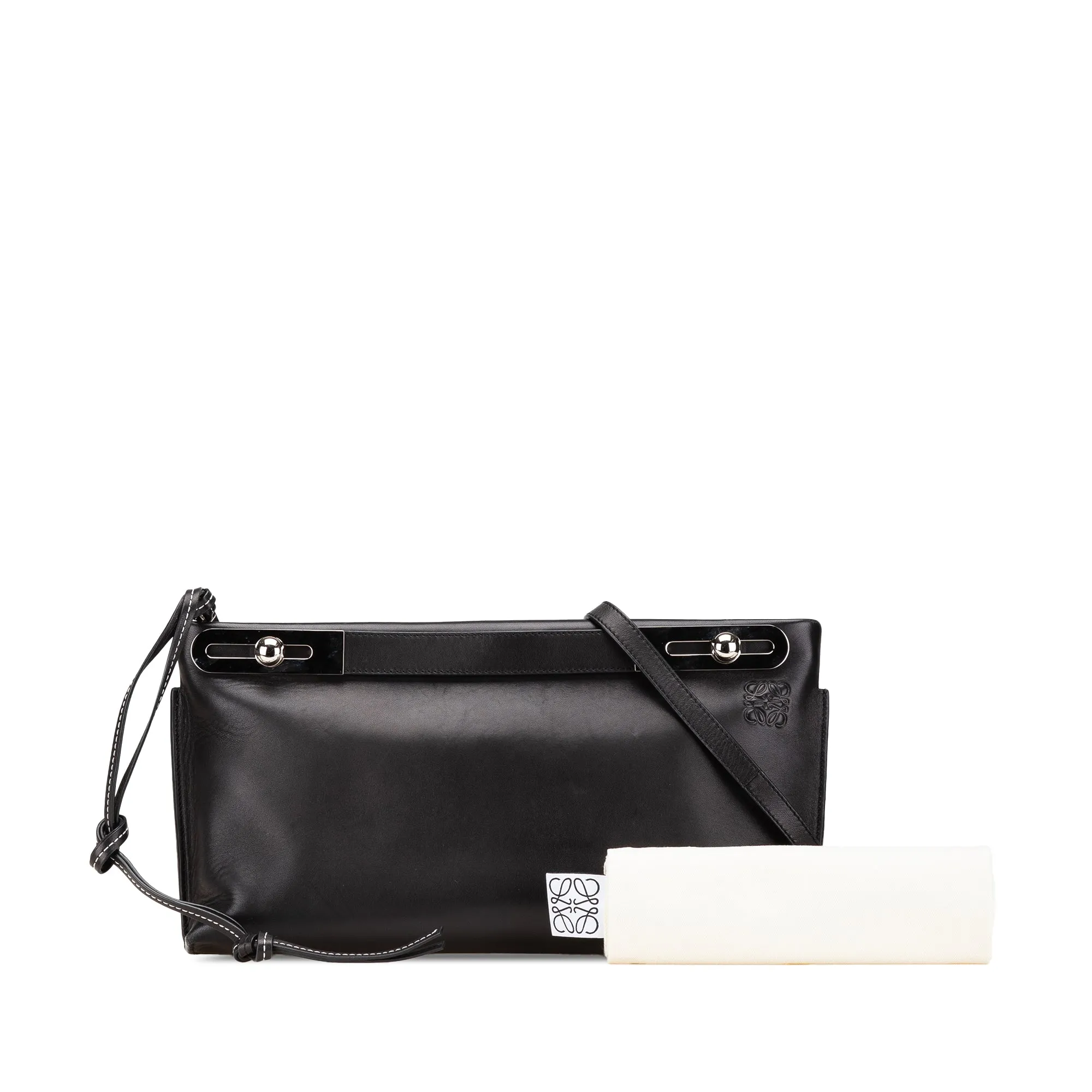 LOEWE Small Leather Missy Satchel Black