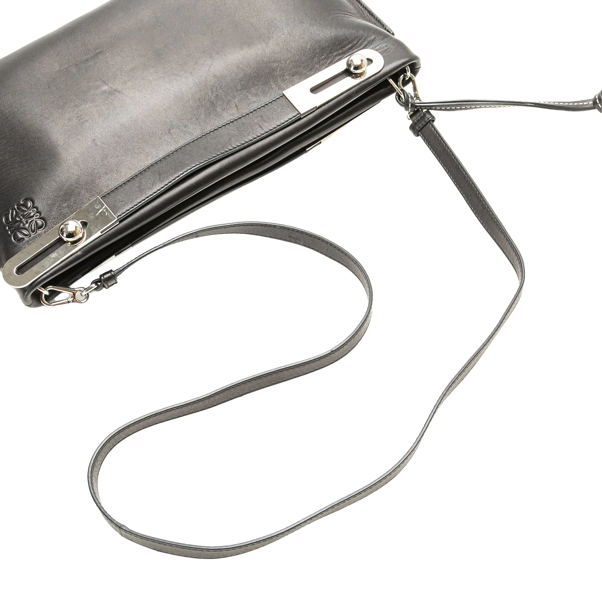 LOEWE Small Leather Missy Satchel Black