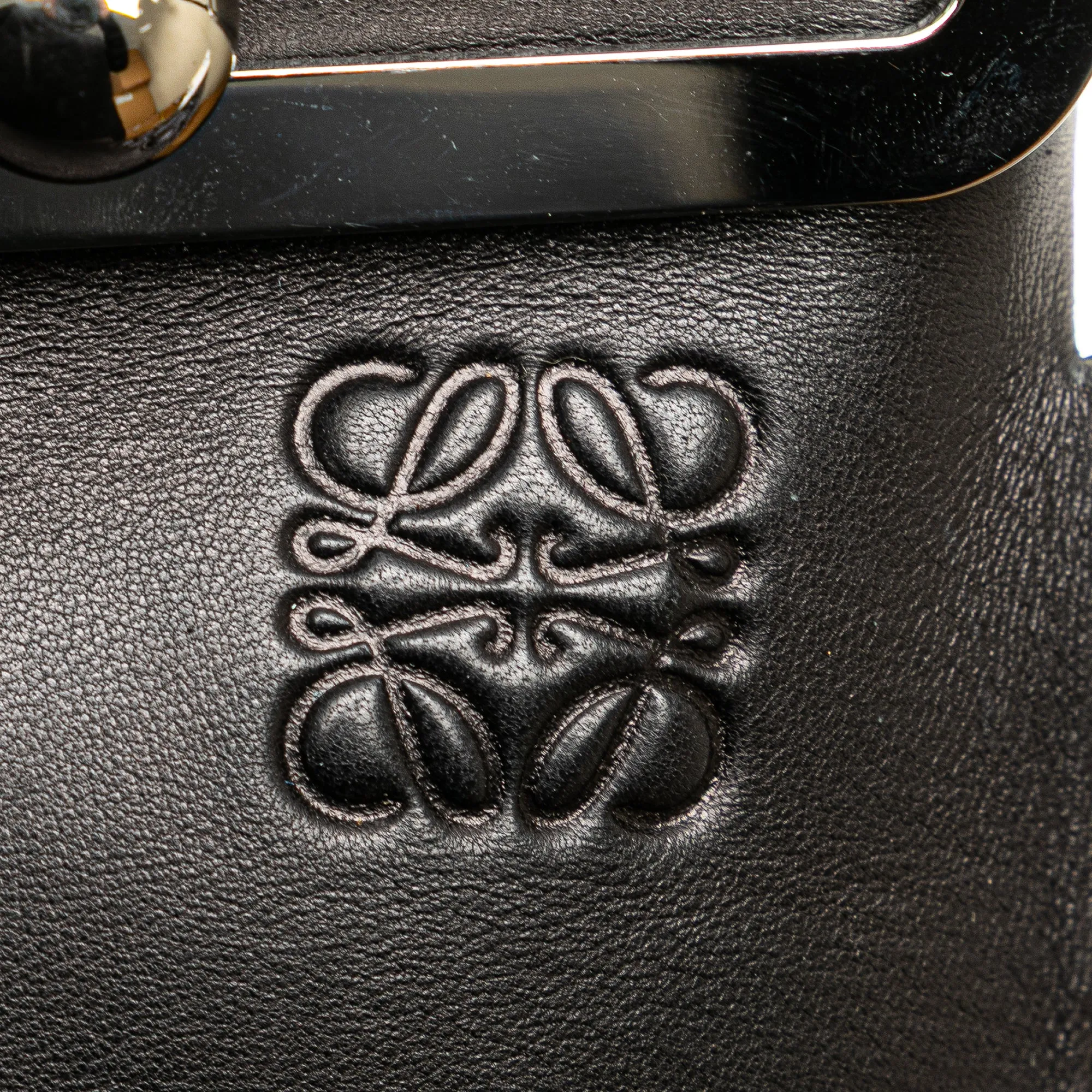 LOEWE Small Leather Missy Satchel Black
