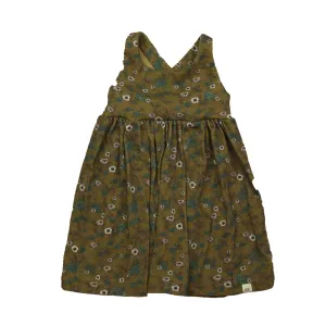 Lulu   Roo Girls Olive Floral Dress