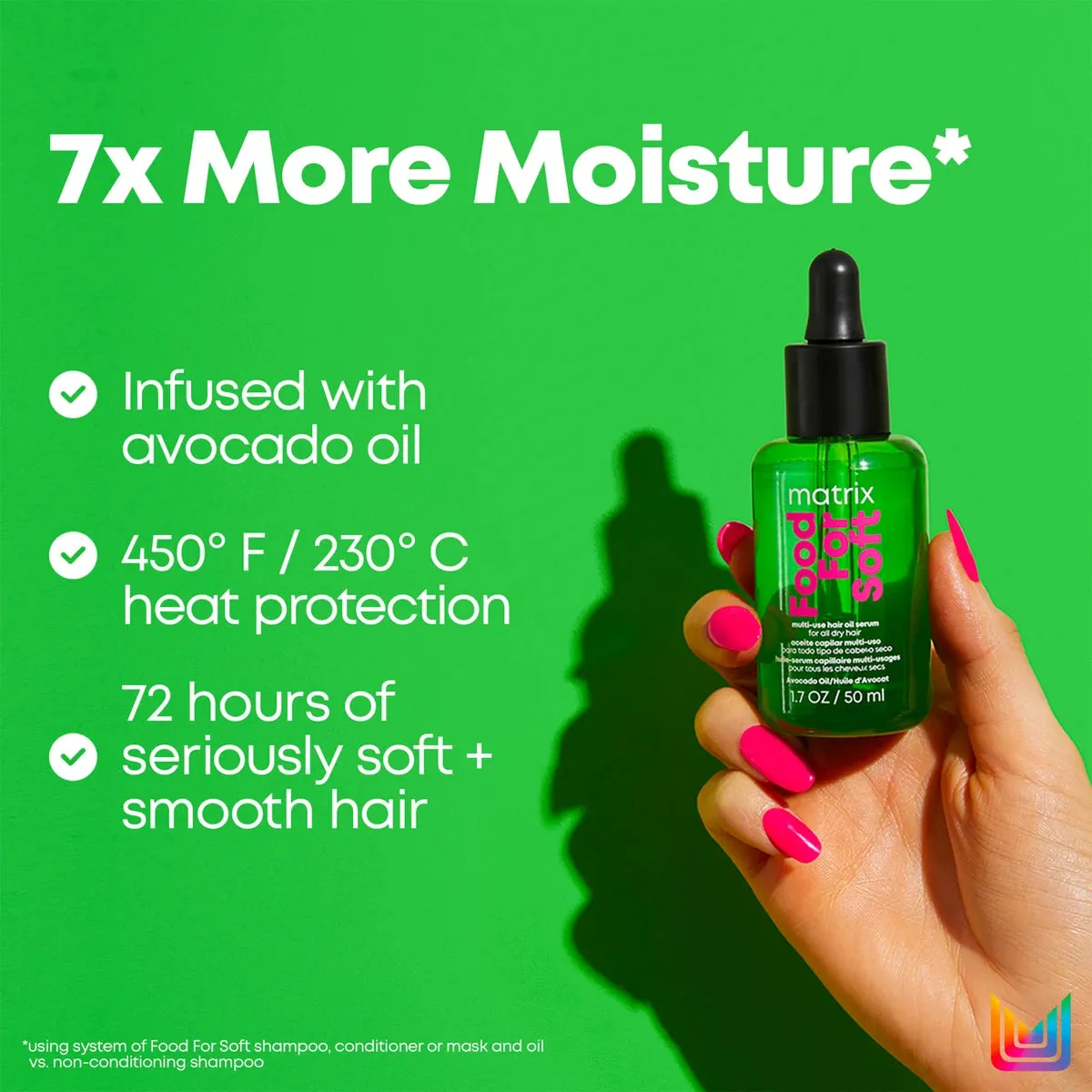 MATRIX Food For Soft Multi-Use Hair Oil Serum 50ml NIB