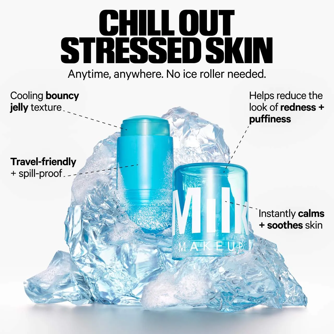 MILK MAKEUP  Cooling Water Jelly Ice Soothing Serum Stick NIB