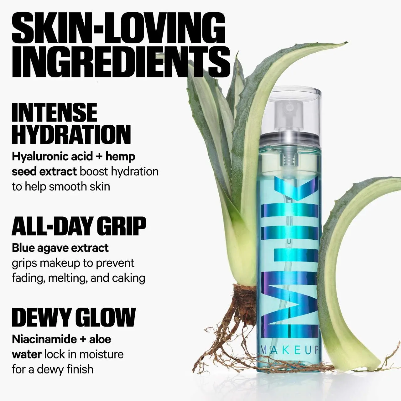 MILK MAKEUP  Hydro Grip Dewy Long-Lasting Setting Spray 50ml NIB