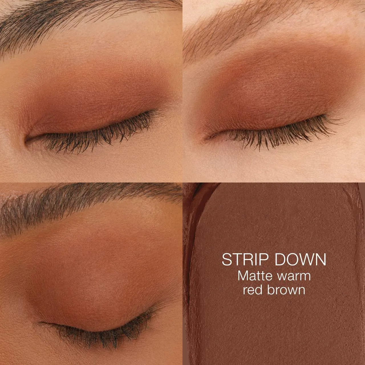NARS  Total Seduction Smudge-Proof Eyeshadow Stick - Strip Down - matte warm red brown NIB