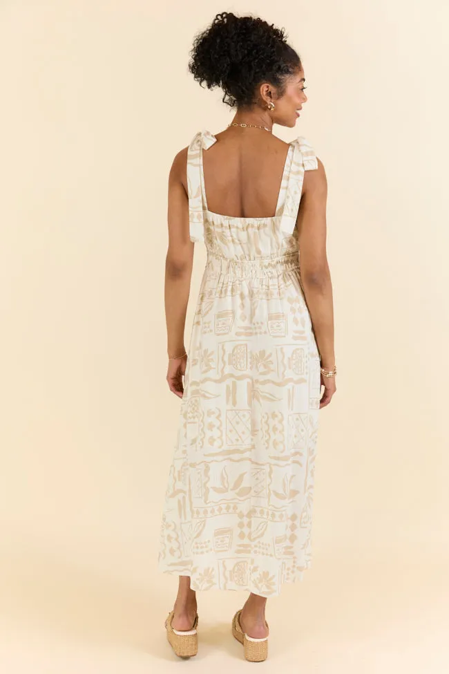 Natural Beauty Printed Maxi Dress