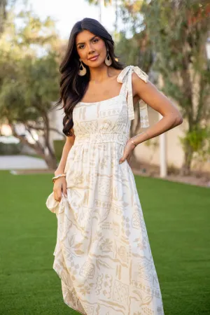 Natural Beauty Printed Maxi Dress