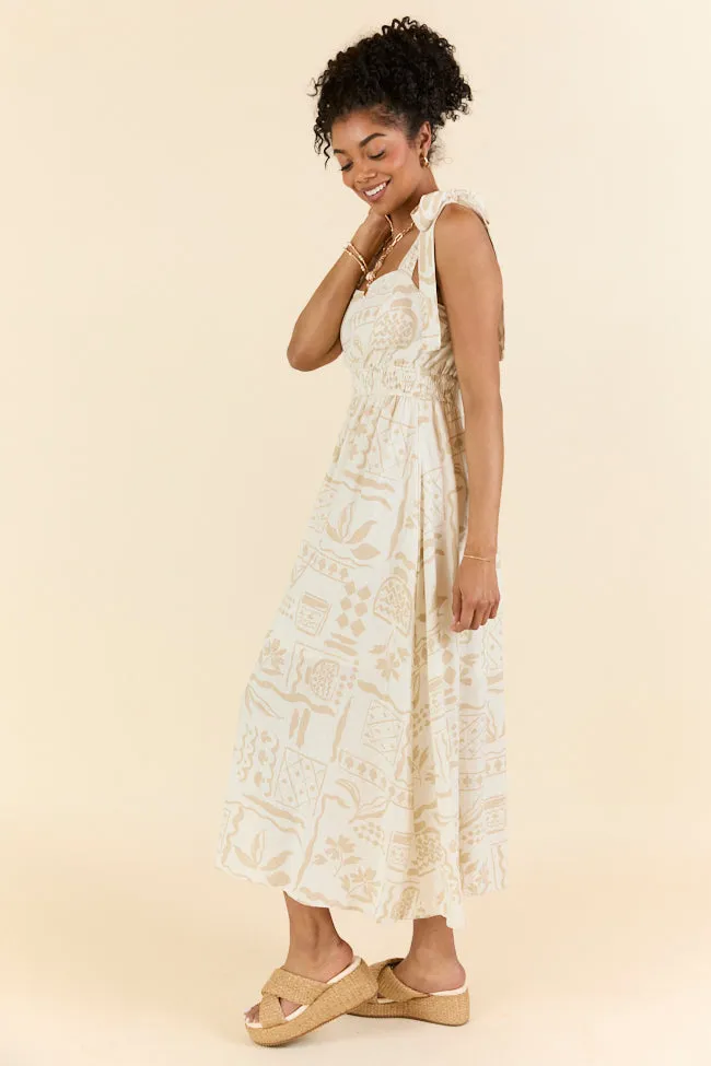 Natural Beauty Printed Maxi Dress