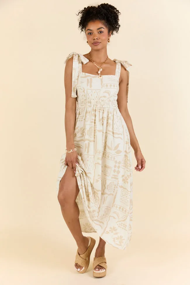 Natural Beauty Printed Maxi Dress
