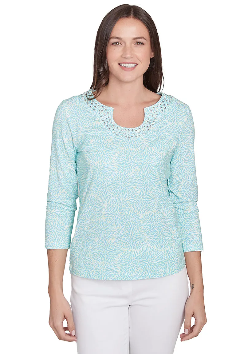 Petite Spring Thing Horseshoe Neck Top