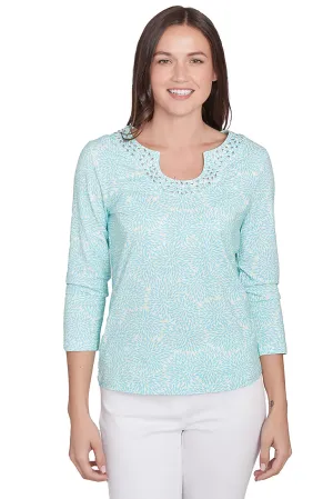 Petite Spring Thing Horseshoe Neck Top
