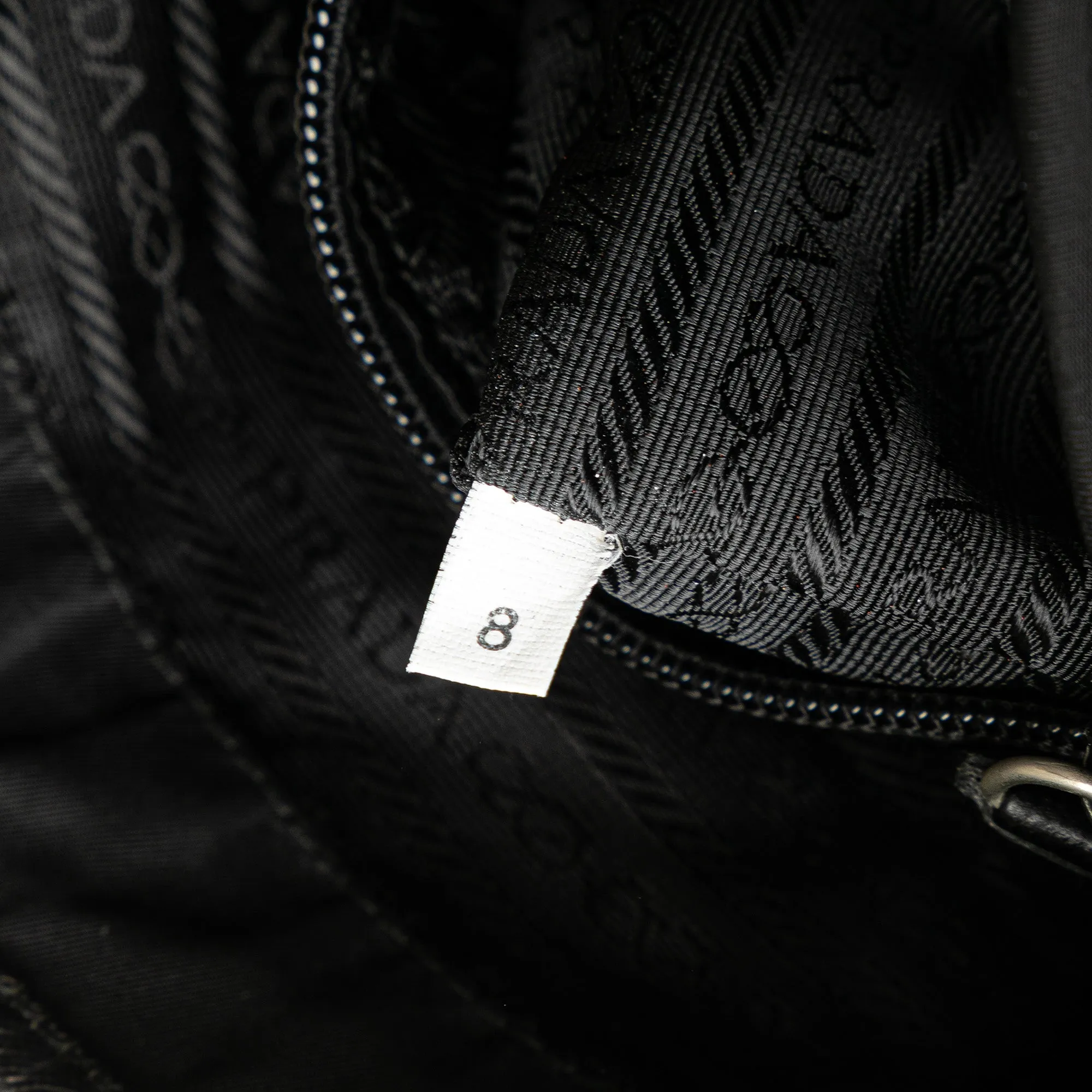 Prada Tessuto Buckle Messenger Bag Black