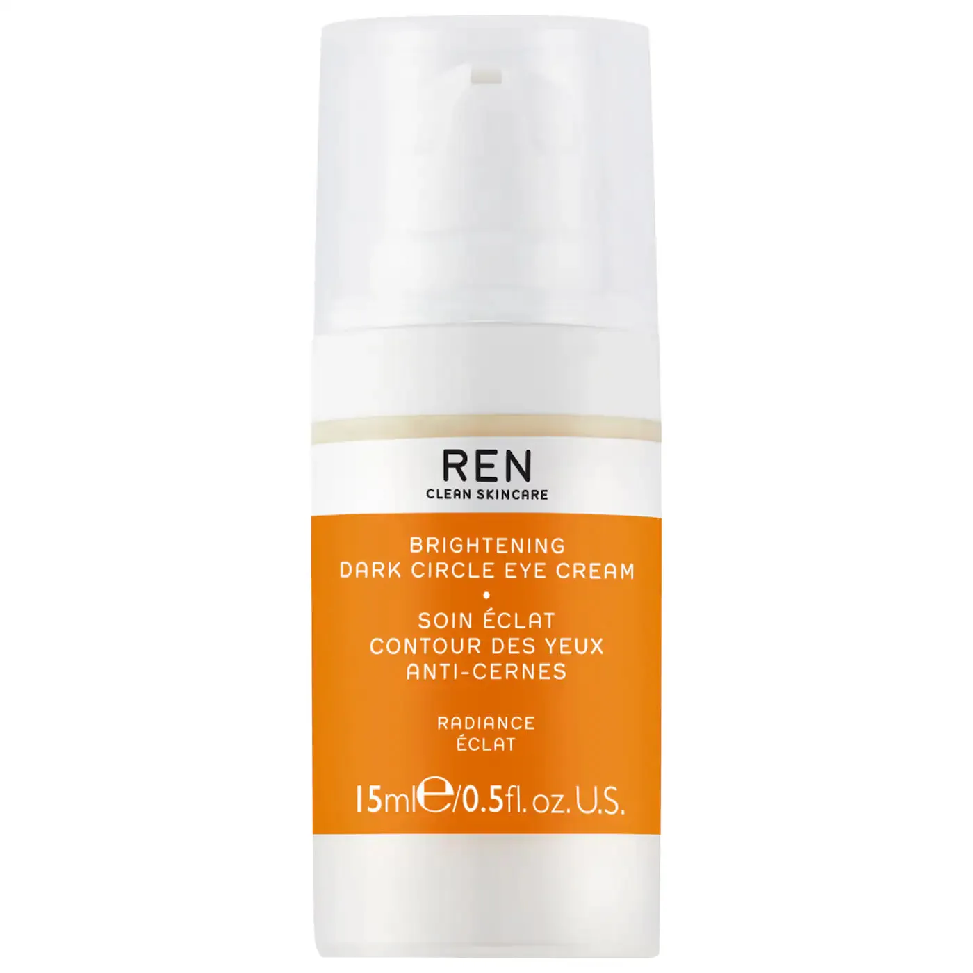 REN Clean Skincare Brightening Dark Circle Eye Cream 15ml NIB