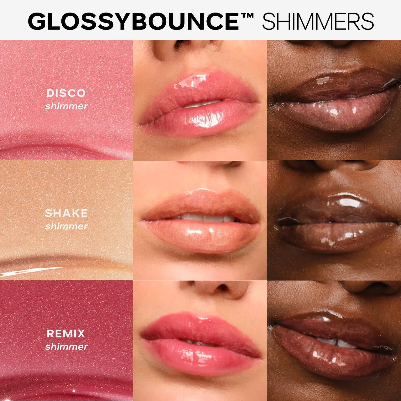 Saie Glossybounce High-Shine Hydrating Lip Gloss Oil (many shades)