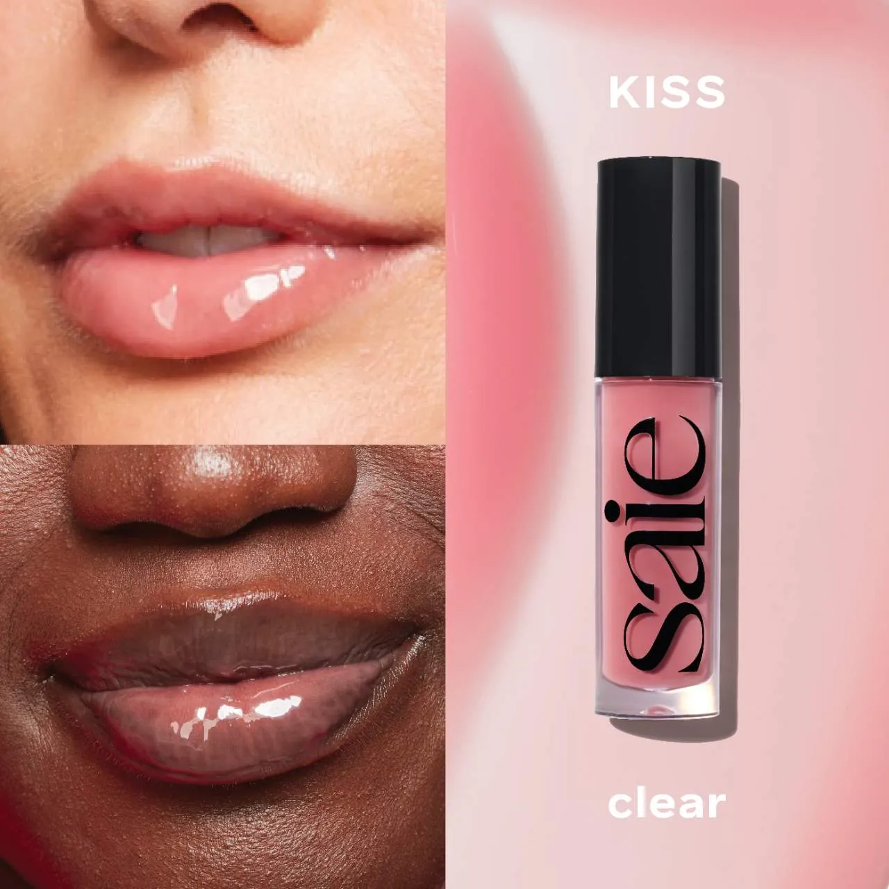 Saie Glossybounce High-Shine Hydrating Lip Gloss Oil (many shades)