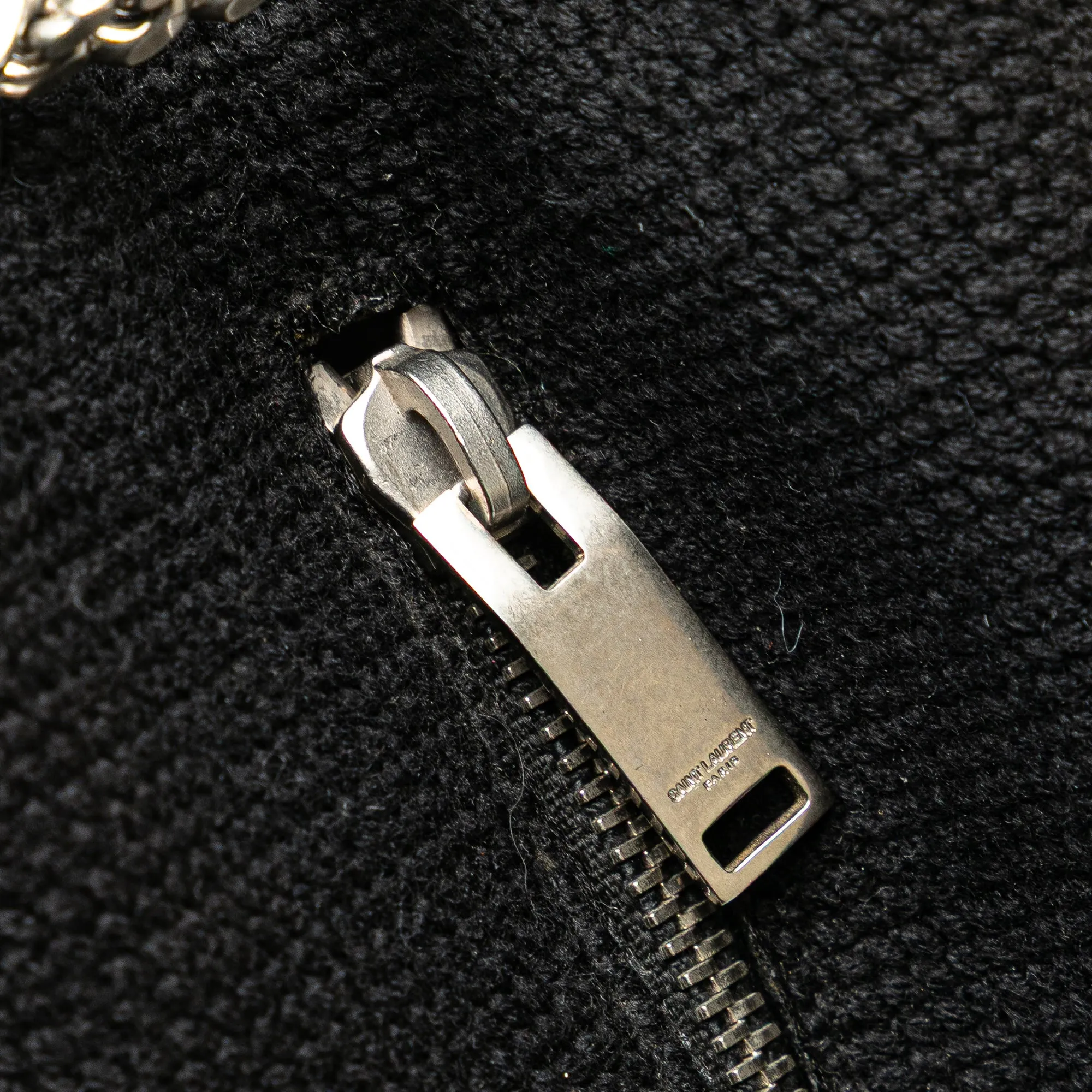Saint Laurent Baby Embroidered Wool Emmanuelle Bucket Bag