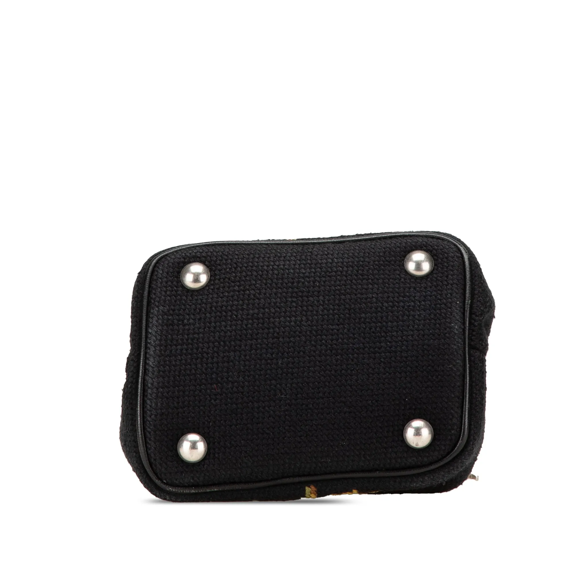 Saint Laurent Baby Embroidered Wool Emmanuelle Bucket Bag