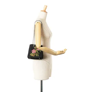 Saint Laurent Baby Embroidered Wool Emmanuelle Bucket Bag