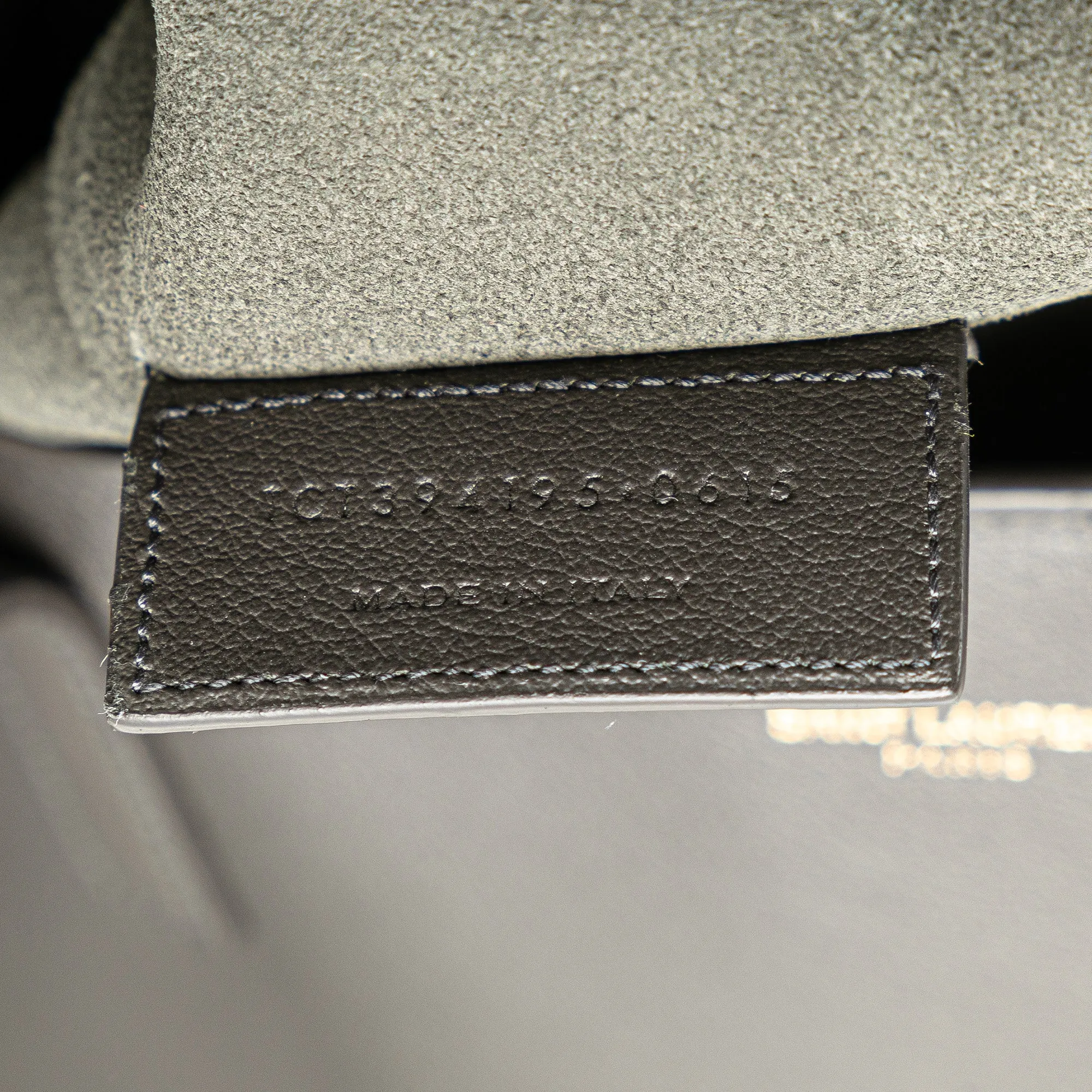 Saint Laurent Large East/West Shopping Tote Dark Gray