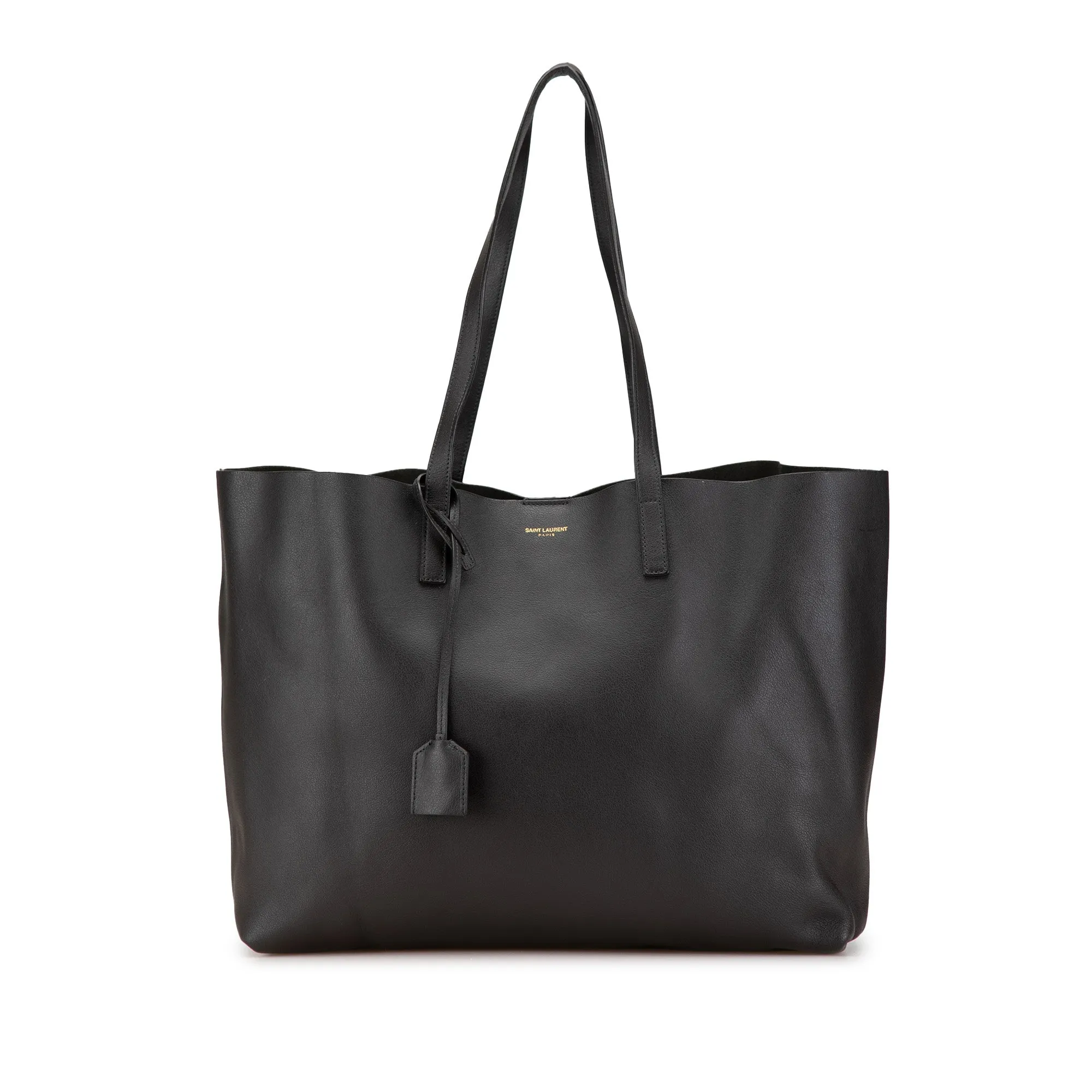 Saint Laurent Large East/West Shopping Tote Dark Gray