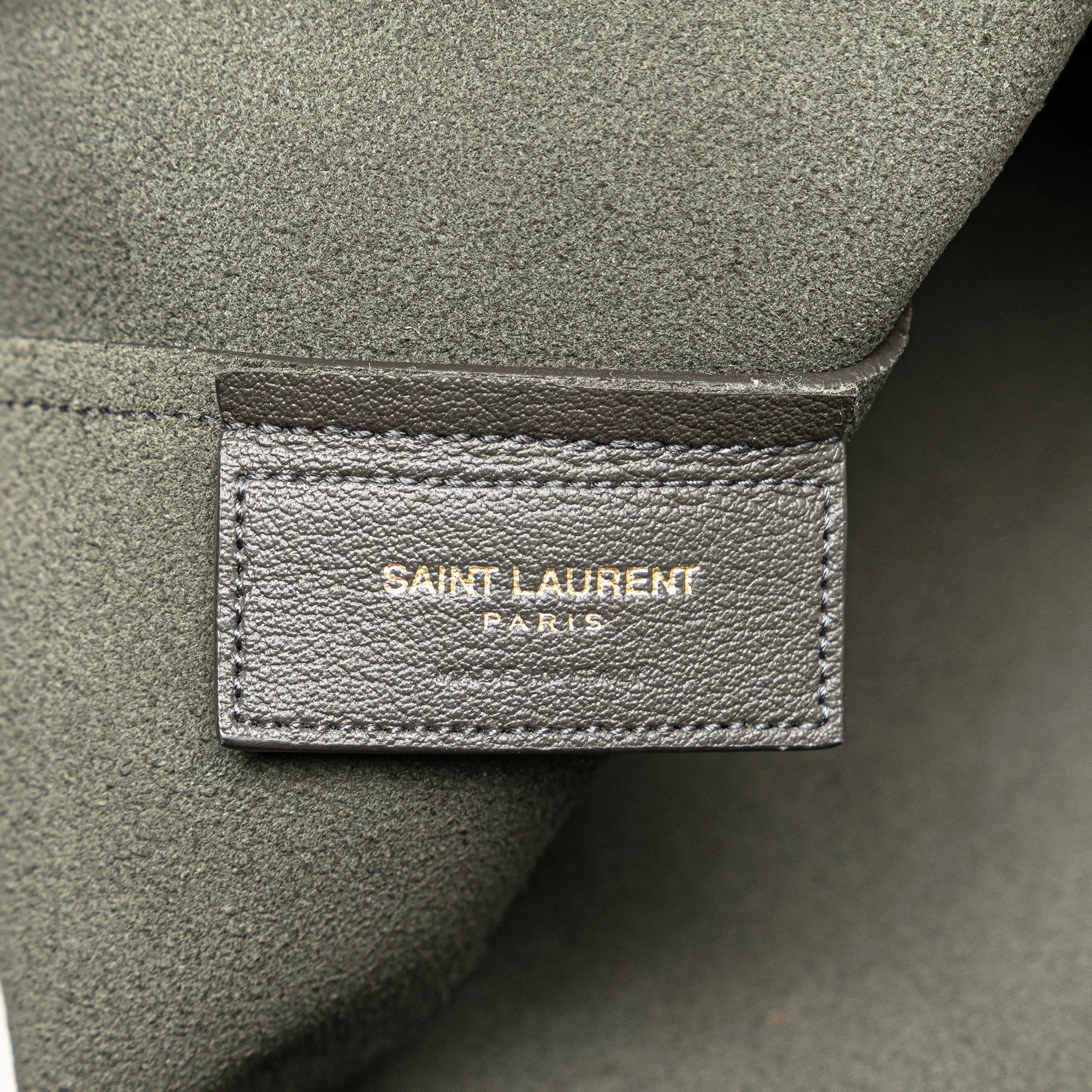 Saint Laurent Large East/West Shopping Tote Dark Gray