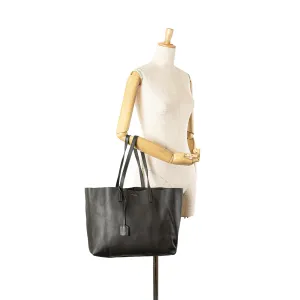 Saint Laurent Large East/West Shopping Tote Dark Gray