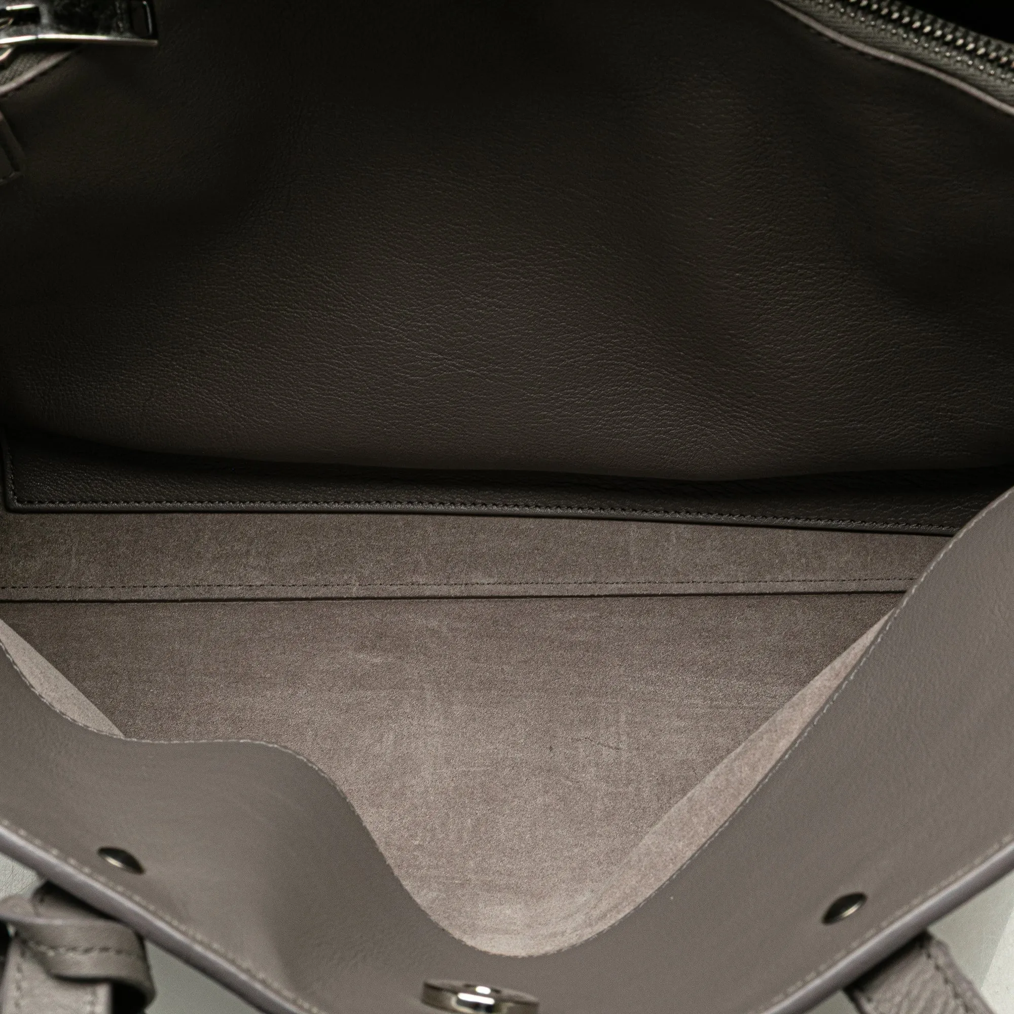 Saint Laurent Medium Calfskin Amber Tote Gray