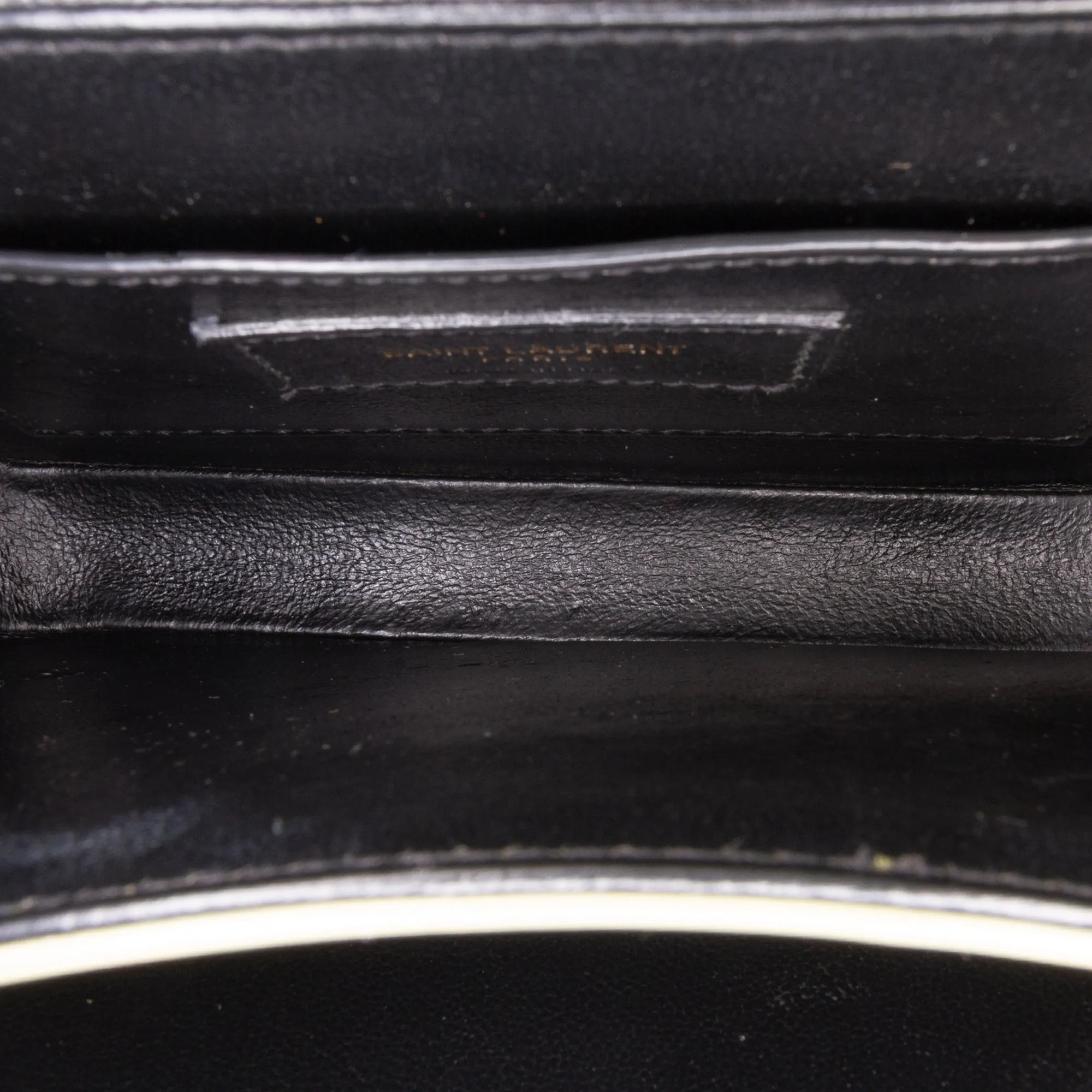 Saint Laurent Small Calfskin Solferino Satchel In Box Green
