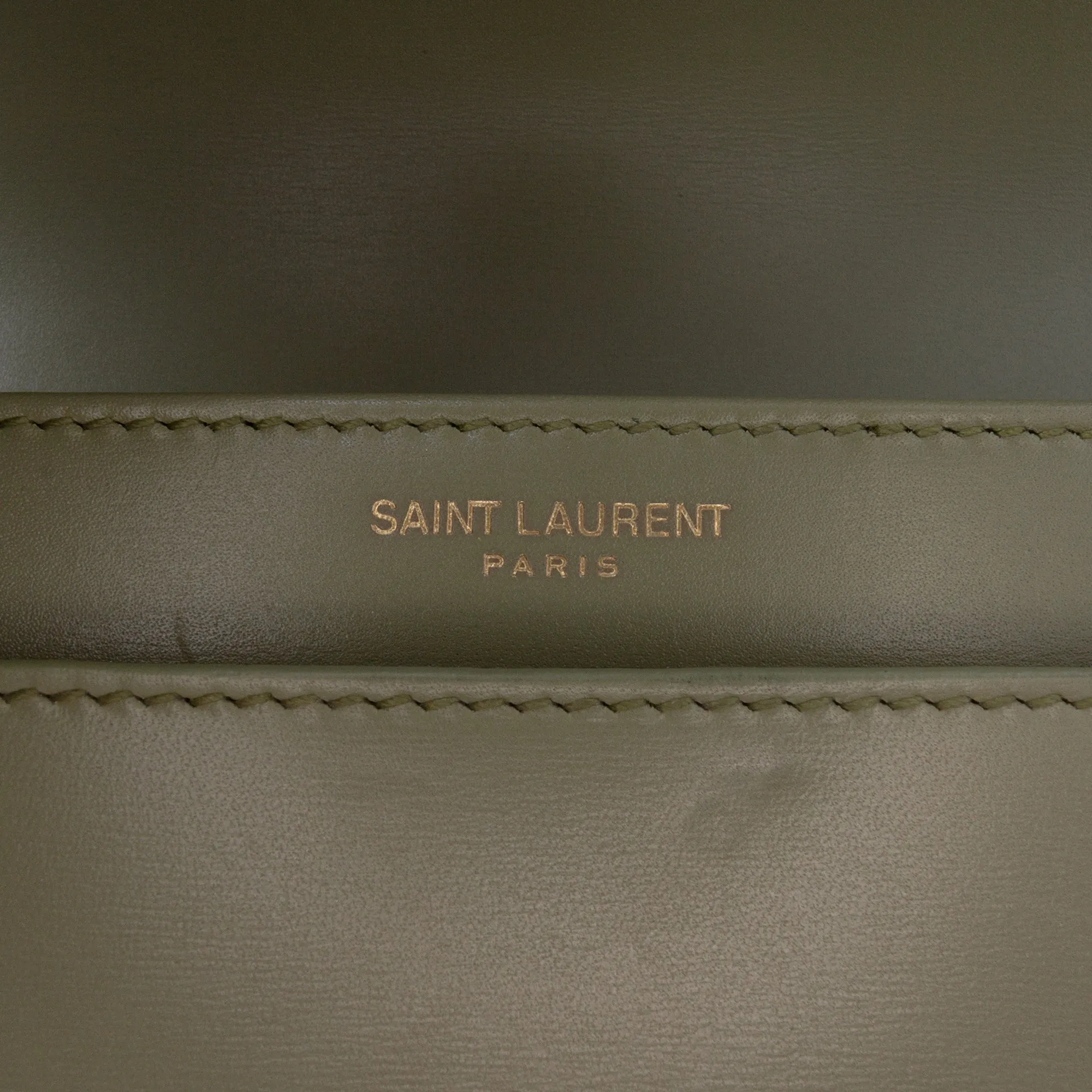 Saint Laurent Small Calfskin Solferino Satchel In Box Green