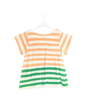 Size M | Cat's Tsumori Chisato White Stripe T-shirt