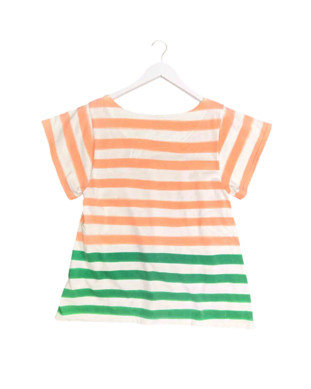 Size M | Cat's Tsumori Chisato White Stripe T-shirt