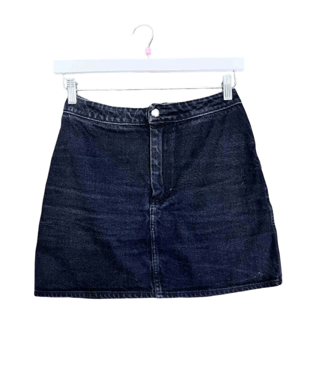 Size M | Eckhaus Latta Black Denim El Mini Skirt