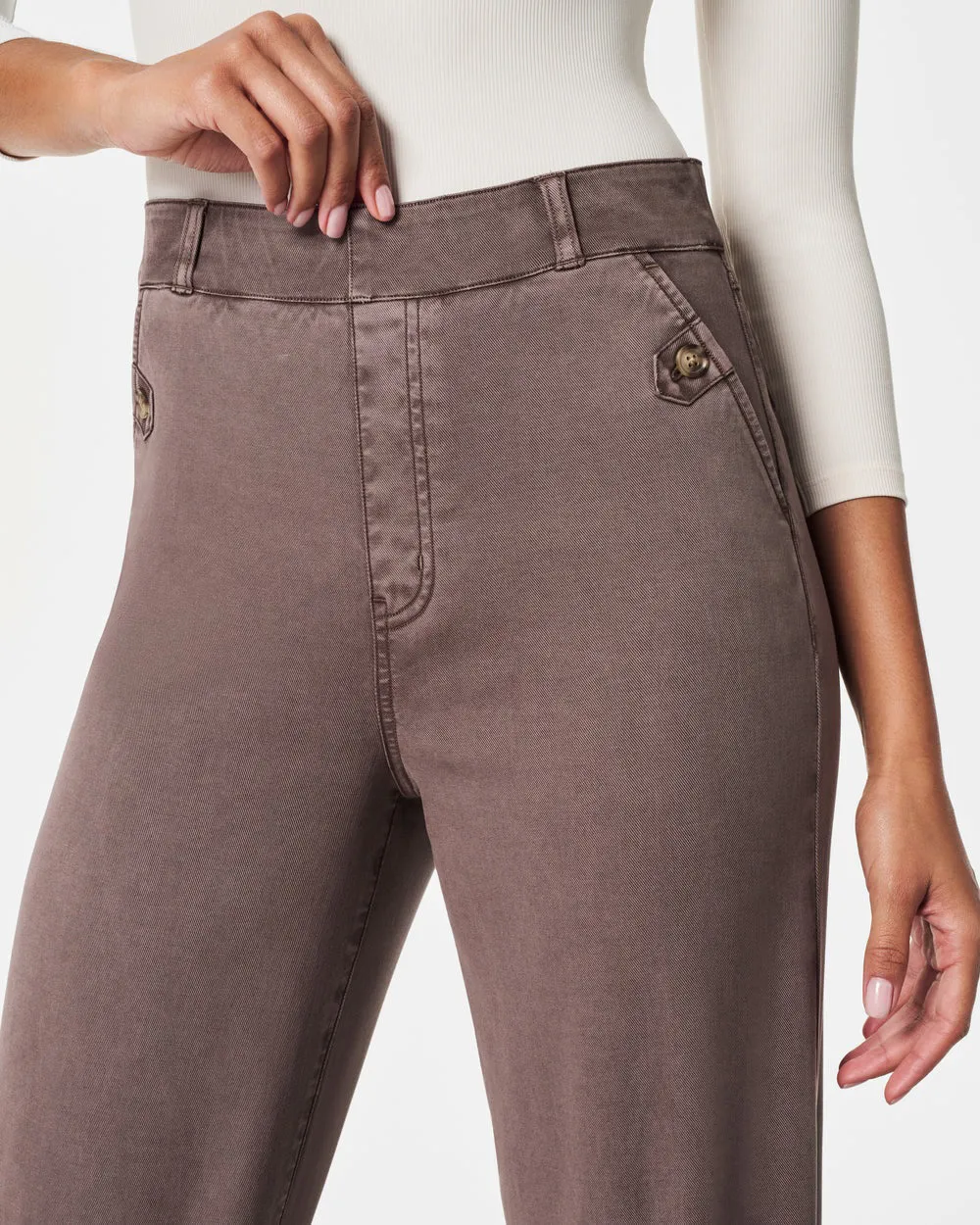 SPANX - STRETCH TWILL CROPPED PANT