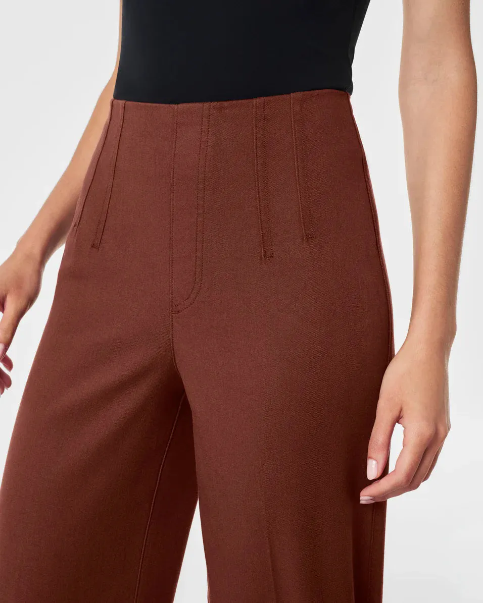 SPANX - STRETCH TWILL CROPPED WIDE LEG PANT