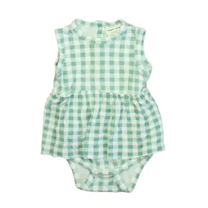 Spearmint Love Girls Green | White Dress