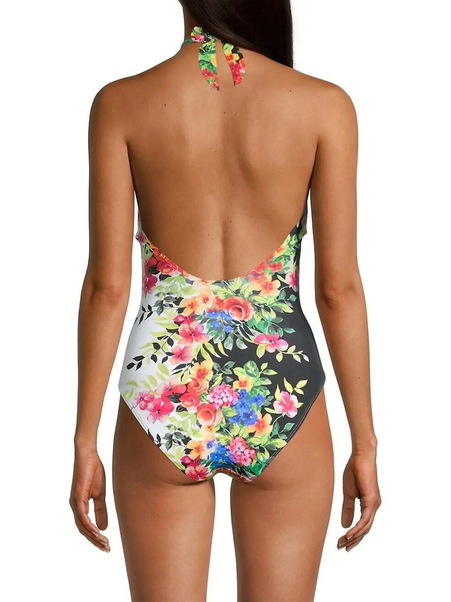 Spring Halter One Piece In Multi
