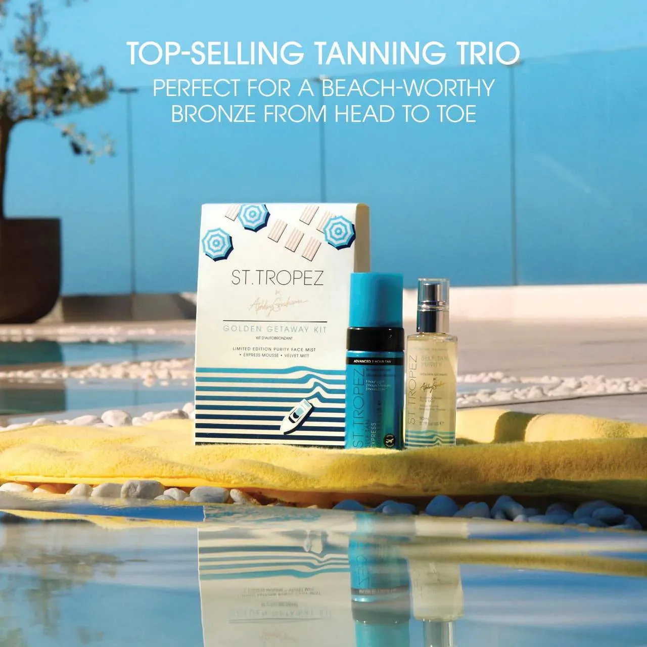 St. Tropez x Ashley Graham Self Tan Golden Getaway Kit