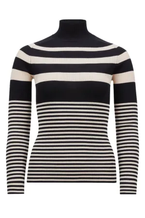 Striped Turtleneck