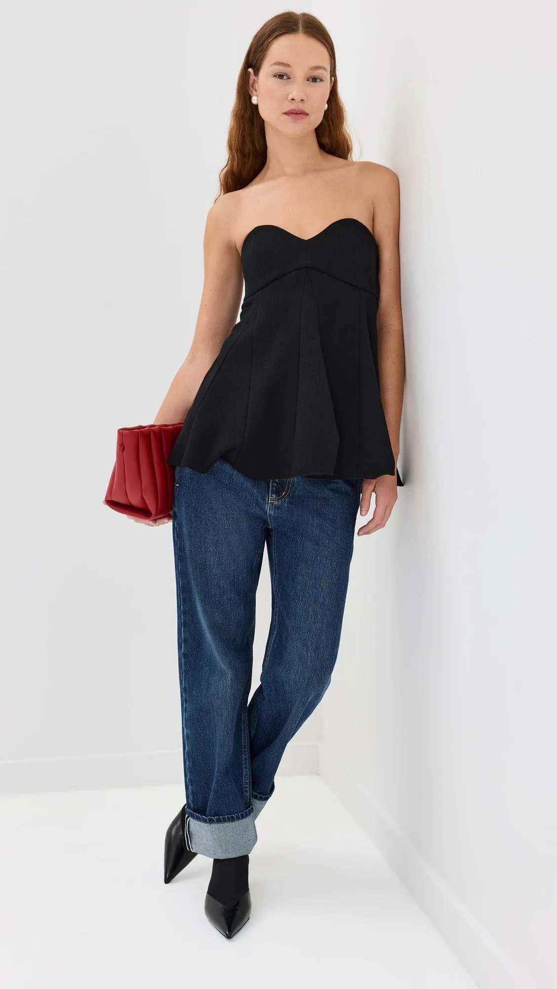 Tibi Melee Crepe Strapless Top (Multiple Sizes) NWT
