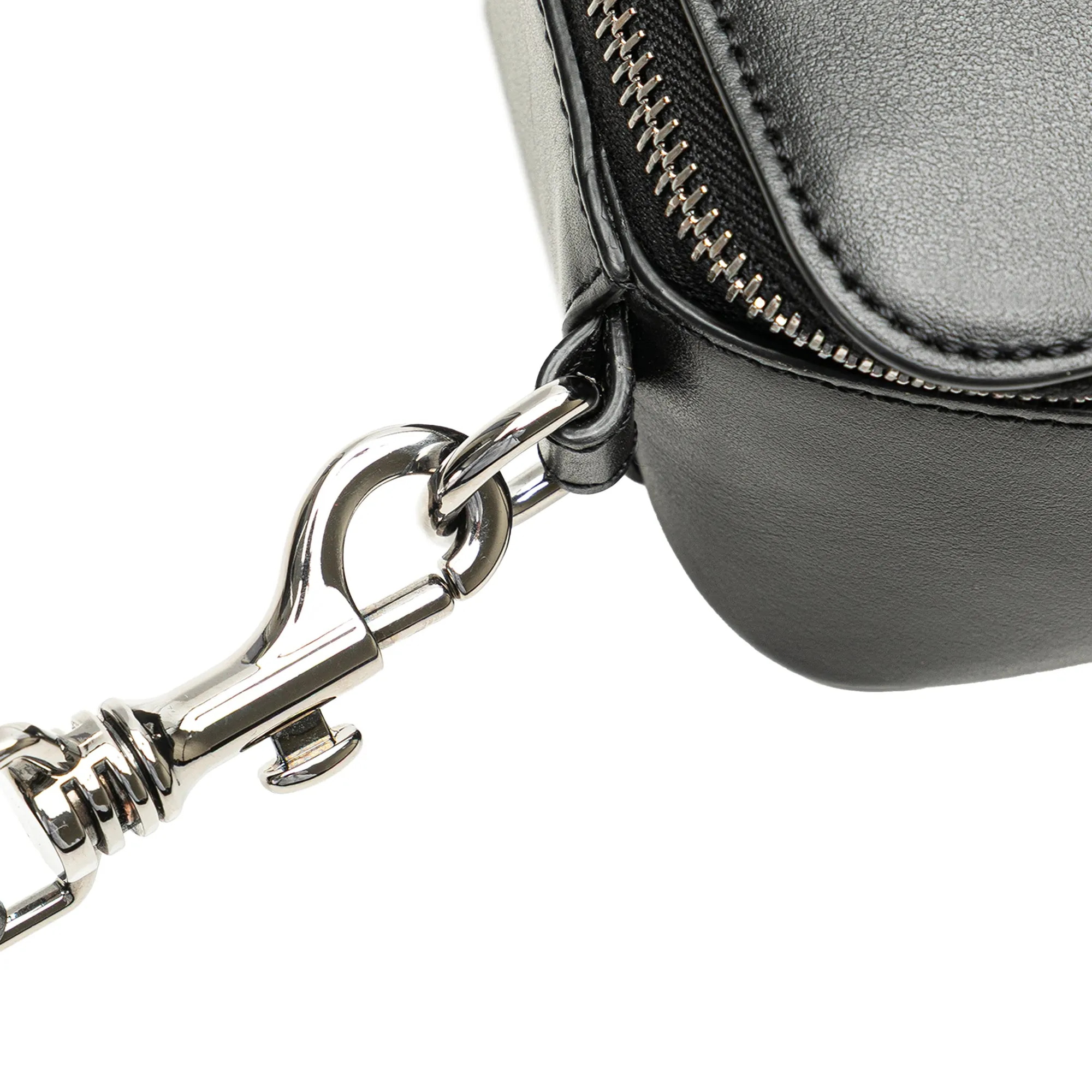 Versace Leather La Greca Camera Bag Black