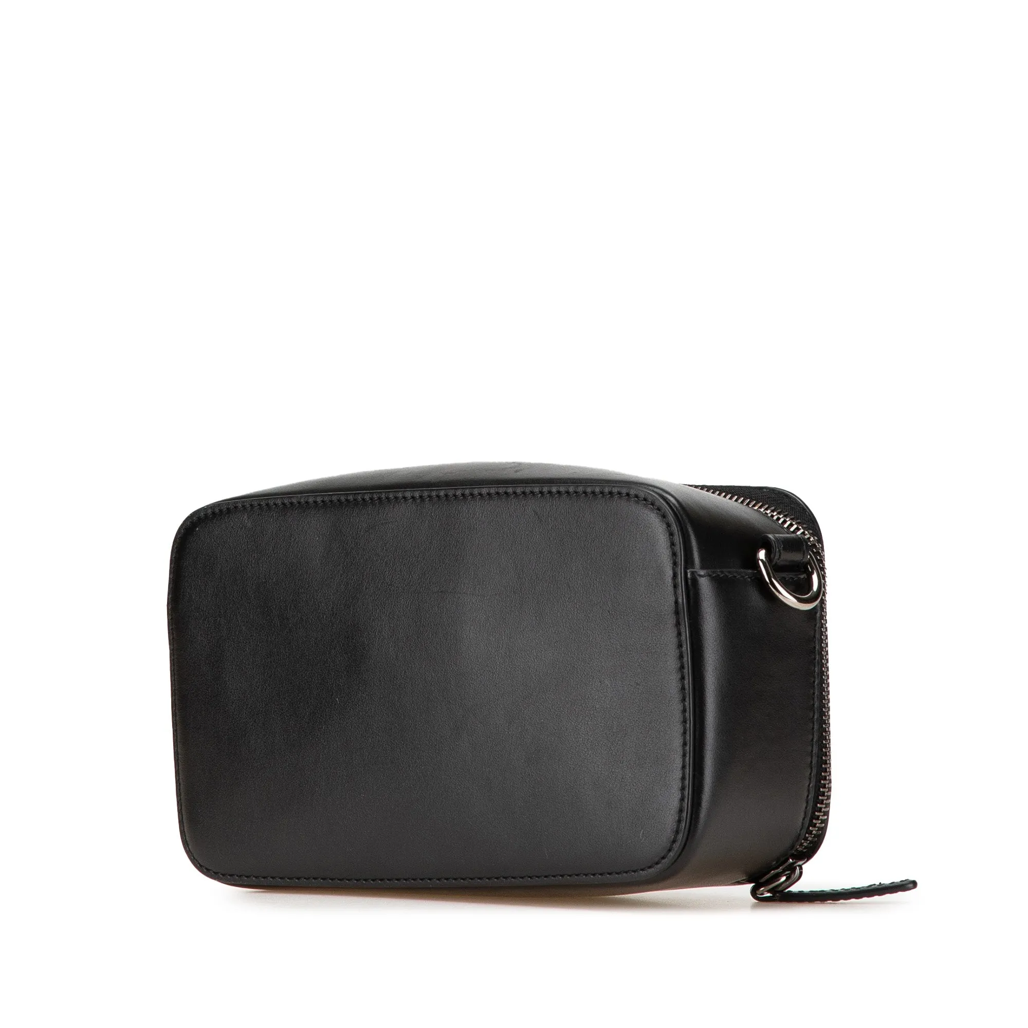Versace Leather La Greca Camera Bag Black