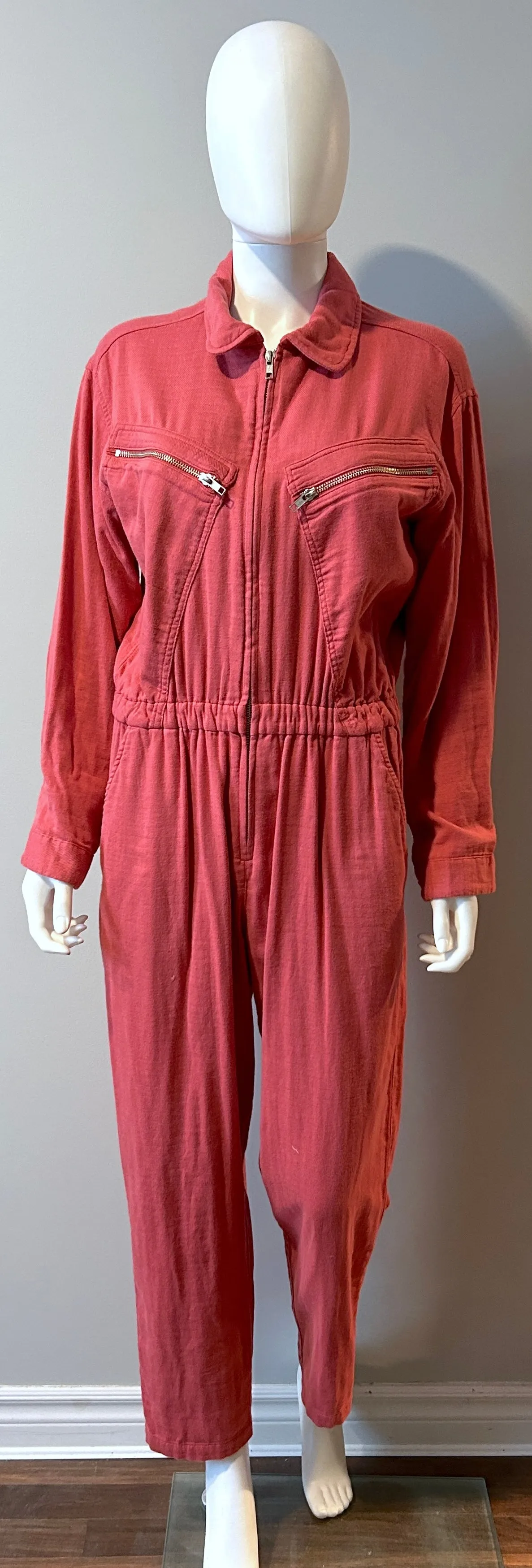 XIRENA Jaymes Cotton Pink Jumpsuit Size S