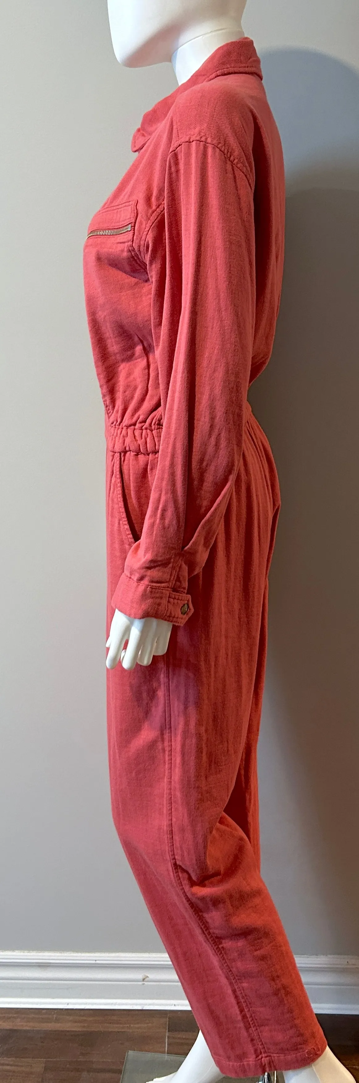 XIRENA Jaymes Cotton Pink Jumpsuit Size S